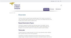 Desktop Screenshot of exampapers.ncirl.ie