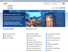 Tablet Screenshot of courses.ncirl.ie